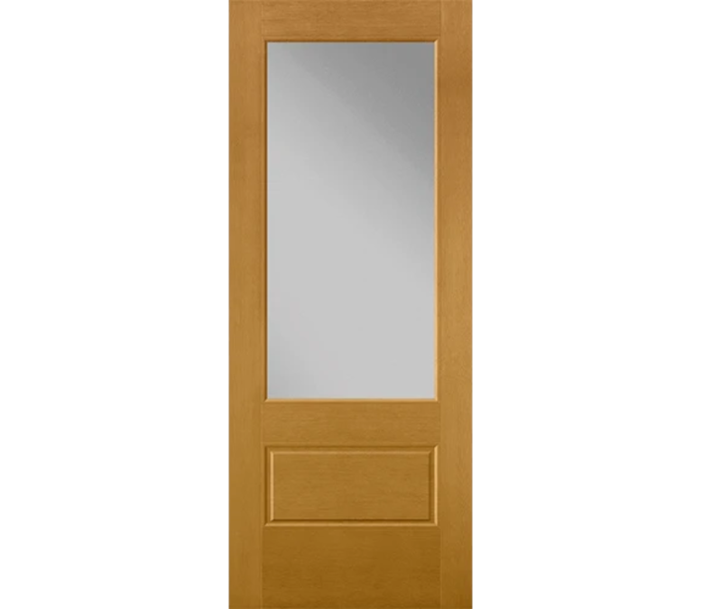 Fort Myers 3 Quaters Light Fiberglass Entry Door