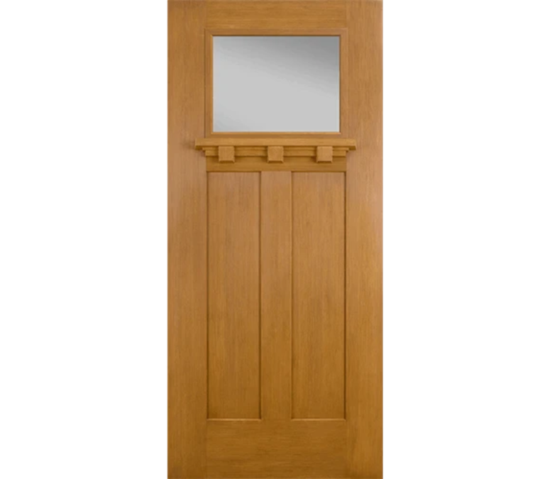 Fort Myers Craftsman Light Fiberglass Entry Door