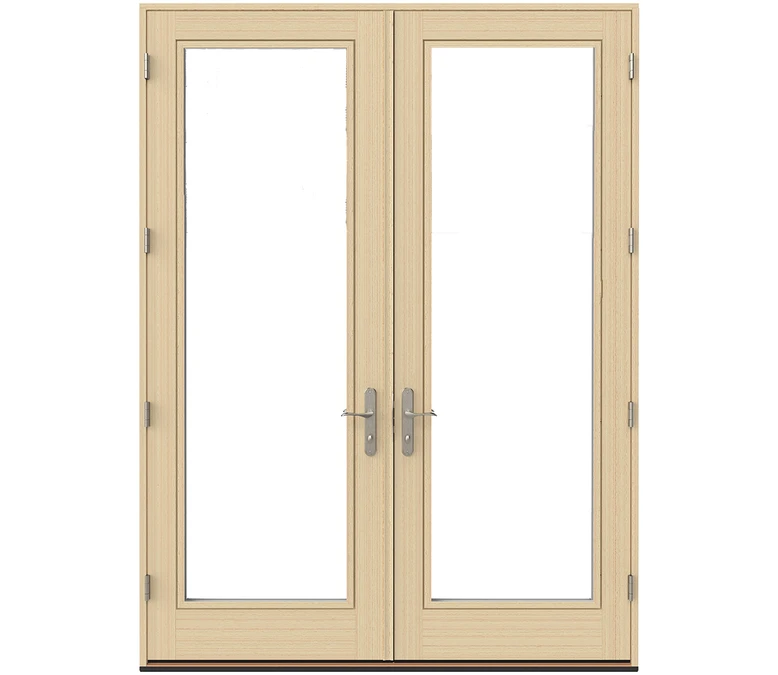 Fort Myers Pella Lifestyle Series Wood Double Hinged Patio Doors