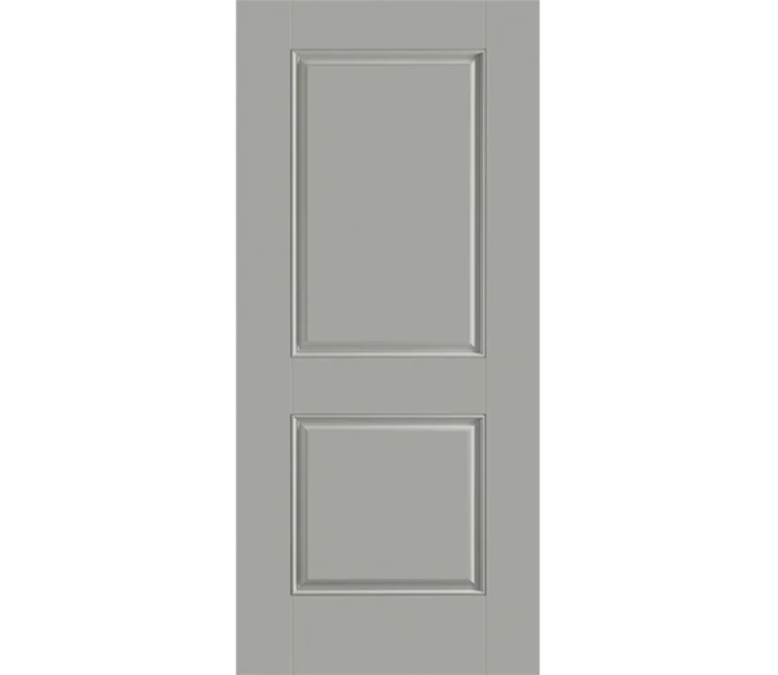 Fort Myers Two Panel Square Fiberglass Entry Door